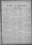 Newspaper: The Umpire (Norman, Okla.), Vol. 1, No. 19, Ed. 1 Tuesday, November 1…