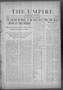 Newspaper: The Umpire (Norman, Okla.), Vol. 1, No. 63, Ed. 1 Tuesday, April 30, …