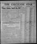 Newspaper: The Cheyenne Star (Cheyenne, Okla.), Vol. 18, No. 2, Ed. 1 Thursday, …