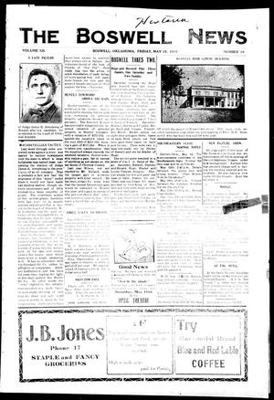 Primary view of object titled 'The Boswell News (Boswell, Oklahoma), Vol. 12, No. 19, Ed. 1 Friday, May 15, 1914'.