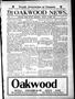 Newspaper: The Oakwood News. (Oakwood, Okla.), Vol. 5, No. 6, Ed. 1 Friday, June…