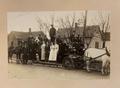 Photograph: Ladder wagon with people (12-22-1912)