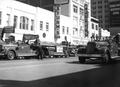 Photograph: Truck 1 & 3 in parade (Oct. 1949)