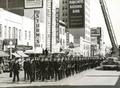 Photograph: Firemen in parade (Oct. 1949)