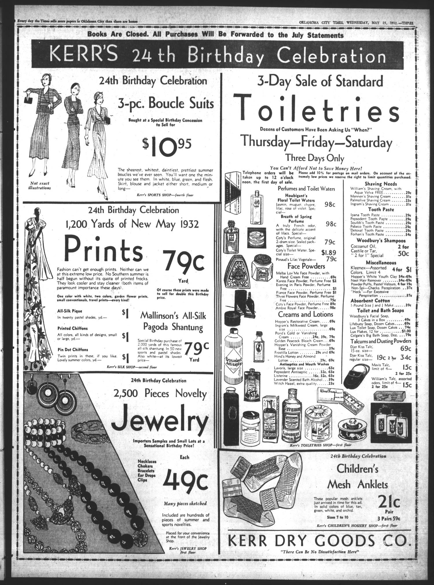 Oklahoma City Times (Oklahoma City, Okla.), Vol. 43, No. 9, Ed. 2 Wednesday, May 25, 1932
                                                
                                                    [Sequence #]: 3 of 16
                                                