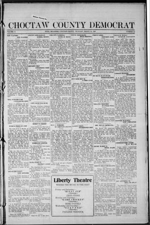 Primary view of object titled 'Choctaw County Democrat (Hugo, Okla.), Ed. 1 Thursday, March 16, 1922'.