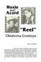 Article: Hoxie and Acord: "Reel" Oklahoma Cowboys