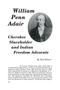 William Penn Adair: Cherokee Slaveholder and Indian Freedom Advocate
