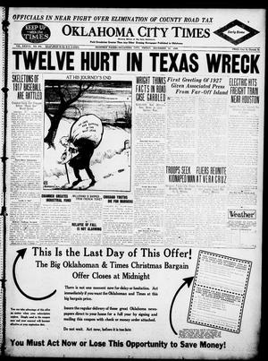 Oklahoma City Times (Oklahoma City, Okla.), Vol. 37, No. 201, Ed. 5 Friday, December 31, 1926