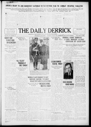 Primary view of object titled 'The Daily Derrick (Drumright, Okla.), Vol. 22, No. 168, Ed. 1 Thursday, January 27, 1938'.