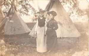 Postcard of May Lillie and an Unknown Woman