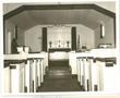 Photograph: Interior of Second Church of Ascension Episcopal Church, Pawnee