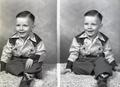 Photograph: Small Boy Dressed as a Cowboy