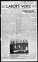 Newspaper: Labor's Voice (Oklahoma City, Okla.), Vol. 4, No. 6, Ed. 1 Wednesday,…