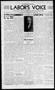 Newspaper: Labor's Voice (Oklahoma City, Okla.), Vol. 4, No. 28, Ed. 1 Tuesday, …