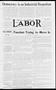 Newspaper: Oklahoma Labor (Oklahoma City, Okla.), Vol. 3, No. 37, Ed. 1 Thursday…