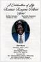 Pamphlet: Funeral Program for Eunice Eugene (Geno) Colbert