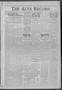 Thumbnail image of item number 1 in: 'The Alva Record (Alva, Okla.), Vol. 21, No. 43, Ed. 1 Friday, October 27, 1922'.