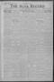 Primary view of The Alva Record (Alva, Okla.), Vol. 25, No. 13, Ed. 1 Thursday, March 25, 1926