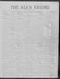 Newspaper: The Alva Record (Alva, Okla.), Vol. 28, No. 16, Ed. 1 Thursday, April…