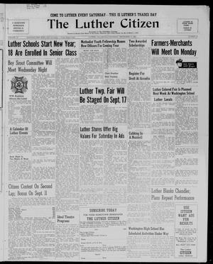 Primary view of object titled 'The Luther Citizen (Luther, Okla.), Vol. 18, No. 20, Ed. 1 Thursday, September 9, 1948'.