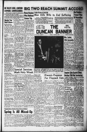 Primary view of object titled 'The Duncan Banner (Duncan, Okla.), Vol. 67, No. 6, Ed. 1 Sunday, March 22, 1959'.