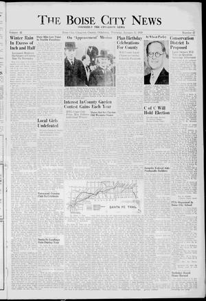 Primary view of object titled 'The Boise City News (Boise City, Okla.), Vol. 41, No. 27, Ed. 1 Thursday, January 12, 1939'.