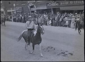 Primary view of object titled 'Cowboys During 1938 Parade'.