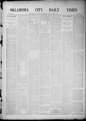 Primary view of object titled 'Oklahoma City Daily Times. (Oklahoma City, Indian Terr.), Vol. 2, No. 292, Ed. 1 Tuesday, July 7, 1891'.
