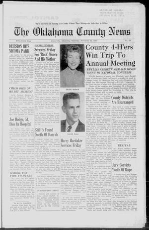 Primary view of object titled 'The Oklahoma County News (Jones City, Okla.), Vol. 59, No. 28, Ed. 1 Thursday, November 26, 1959'.