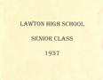 Yearbook: Lore Yearbook of Lawton High School, 1937