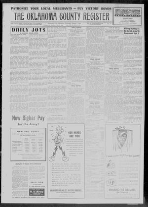 Primary view of object titled 'The Oklahoma County Register (Oklahoma City, Okla.), Vol. 47, No. 7, Ed. 1 Thursday, August 1, 1946'.
