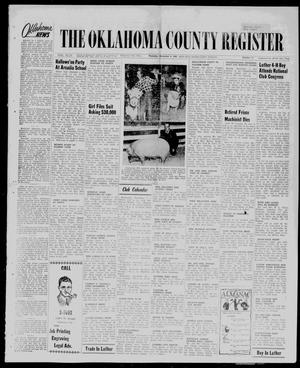Primary view of object titled 'The Oklahoma County Register (Oklahoma City, Okla.), Vol. 49, No. 21, Ed. 1 Thursday, November 4, 1948'.