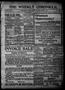Newspaper: The Weekly Chronicle. (Weatherford, Okla. Terr.), Vol. 3, No. 38, Ed.…