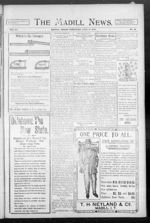 Primary view of object titled 'The Madill News. (Madill, Indian Terr.), Vol. 11, No. 48, Ed. 1 Friday, June 15, 1906'.