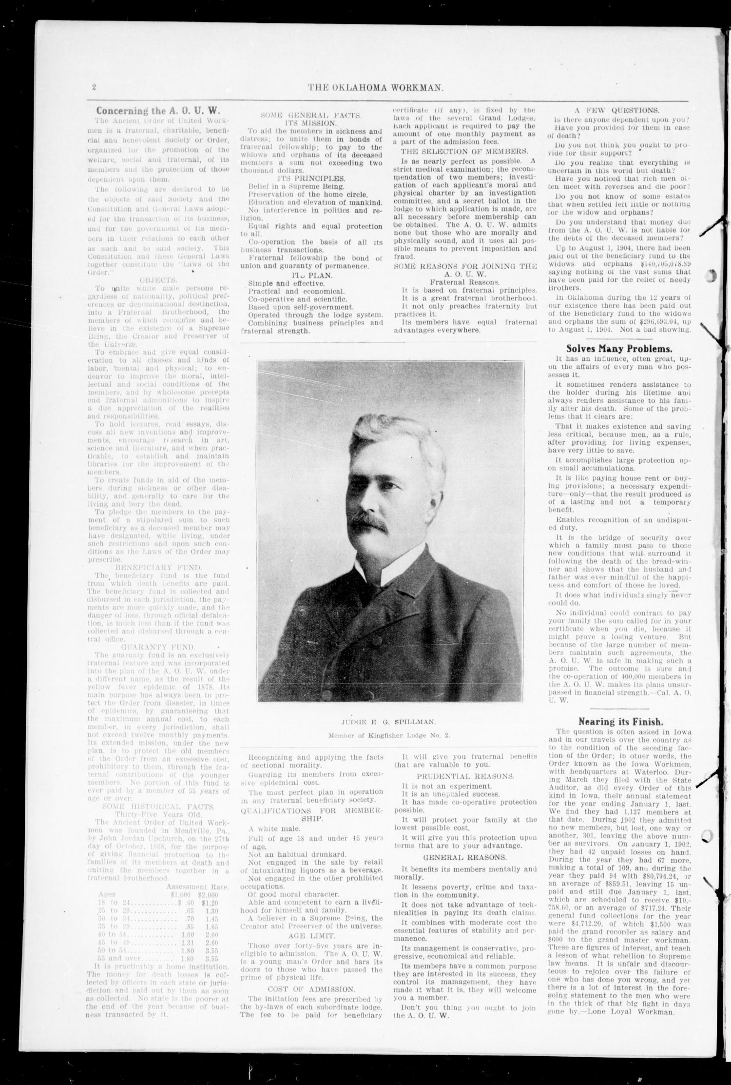 The Oklahoma Workman (Guthrie, Okla.), Vol. 10, No. 18, Ed. 1 Thursday, February 2, 1905
                                                
                                                    [Sequence #]: 2 of 8
                                                