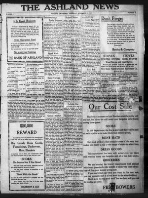 Primary view of object titled 'The Ashland News (Ashland, Okla.), Vol. 1, No. 18, Ed. 1 Thursday, November 23, 1911'.
