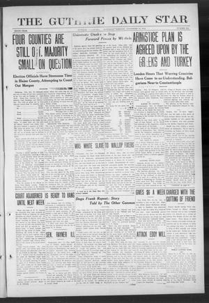 Primary view of object titled 'The Guthrie Daily Star (Guthrie, Okla.), Vol. 9, No. 216, Ed. 1 Saturday, November 16, 1912'.
