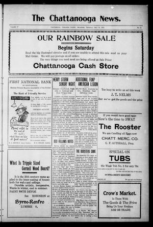 Primary view of object titled 'The Chattanooga News. (Chattanooga, Okla.), Vol. 17, No. 11, Ed. 1 Thursday, May 11, 1922'.