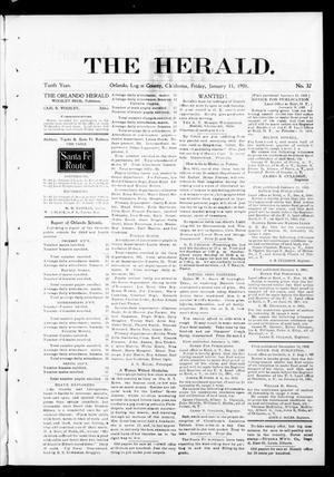 Primary view of object titled 'The Herald. (Orlando, Okla.), Vol. 10, No. 32, Ed. 1 Friday, January 11, 1901'.