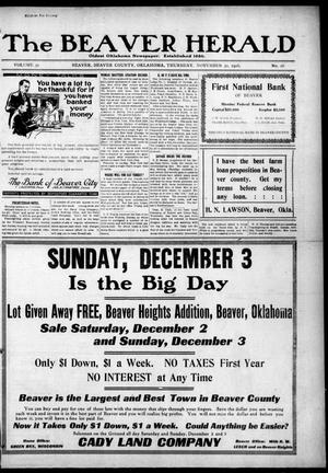 The Beaver Herald (Beaver, Okla.), Vol. 30, No. 26, Ed. 1, Thursday, November 30, 1916