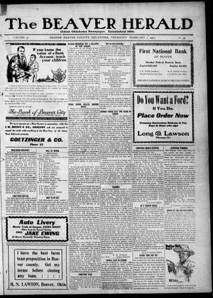 The Beaver Herald (Beaver, Okla.), Vol. 30, No. 35, Ed. 1, Thursday, February 1, 1917