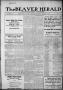 Thumbnail image of item number 1 in: 'The Beaver Herald (Beaver, Okla.), Vol. 33, No. 33, Ed. 1, Thursday, January 15, 1920'.
