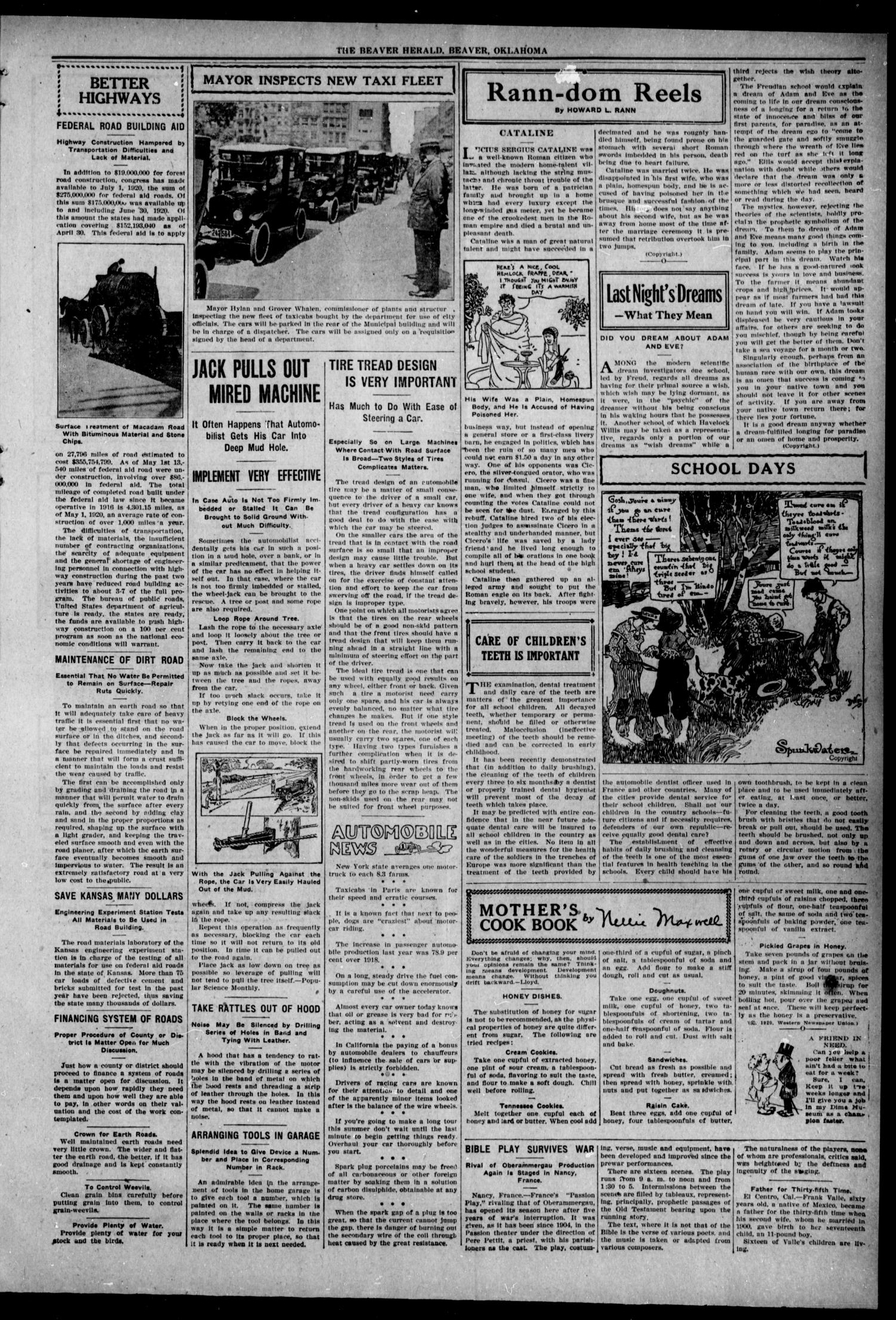 The Beaver Herald (Beaver, Okla.), Vol. 33, No. 27, Ed. 1, Thursday, December 2, 1920
                                                
                                                    [Sequence #]: 3 of 8
                                                