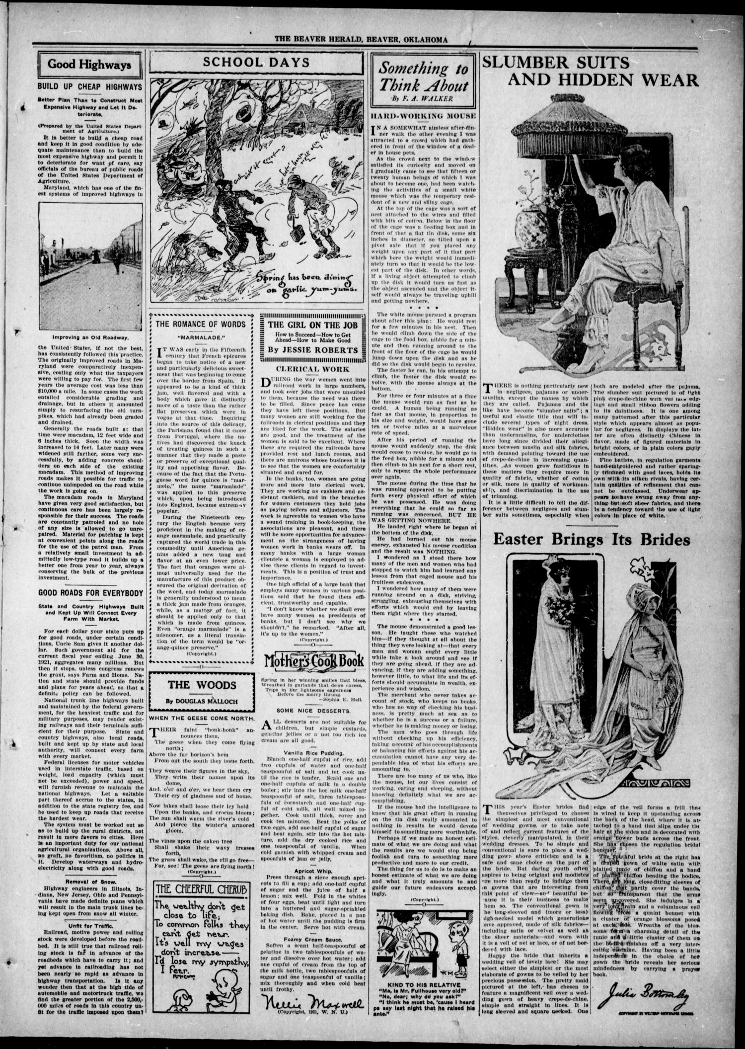The Beaver Herald (Beaver, Okla.), Vol. 33, No. 45, Ed. 1, Thursday, April 7, 1921
                                                
                                                    [Sequence #]: 7 of 8
                                                