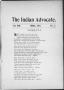 Newspaper: The Indian Advocate. (Sacred Heart Mission, Okla. Terr.), Vol. 13, No…