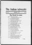 Thumbnail image of item number 1 in: 'The Indian Advocate (Sacred Heart Mission, Okla. Terr.), Vol. 17, No. 11, Ed. 1, Wednesday, November 1, 1905'.