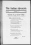 Thumbnail image of item number 2 in: 'The Indian Advocate (Sacred Heart Mission, Okla. Terr.), Vol. 17, No. 12, Ed. 1, Friday, December 1, 1905'.
