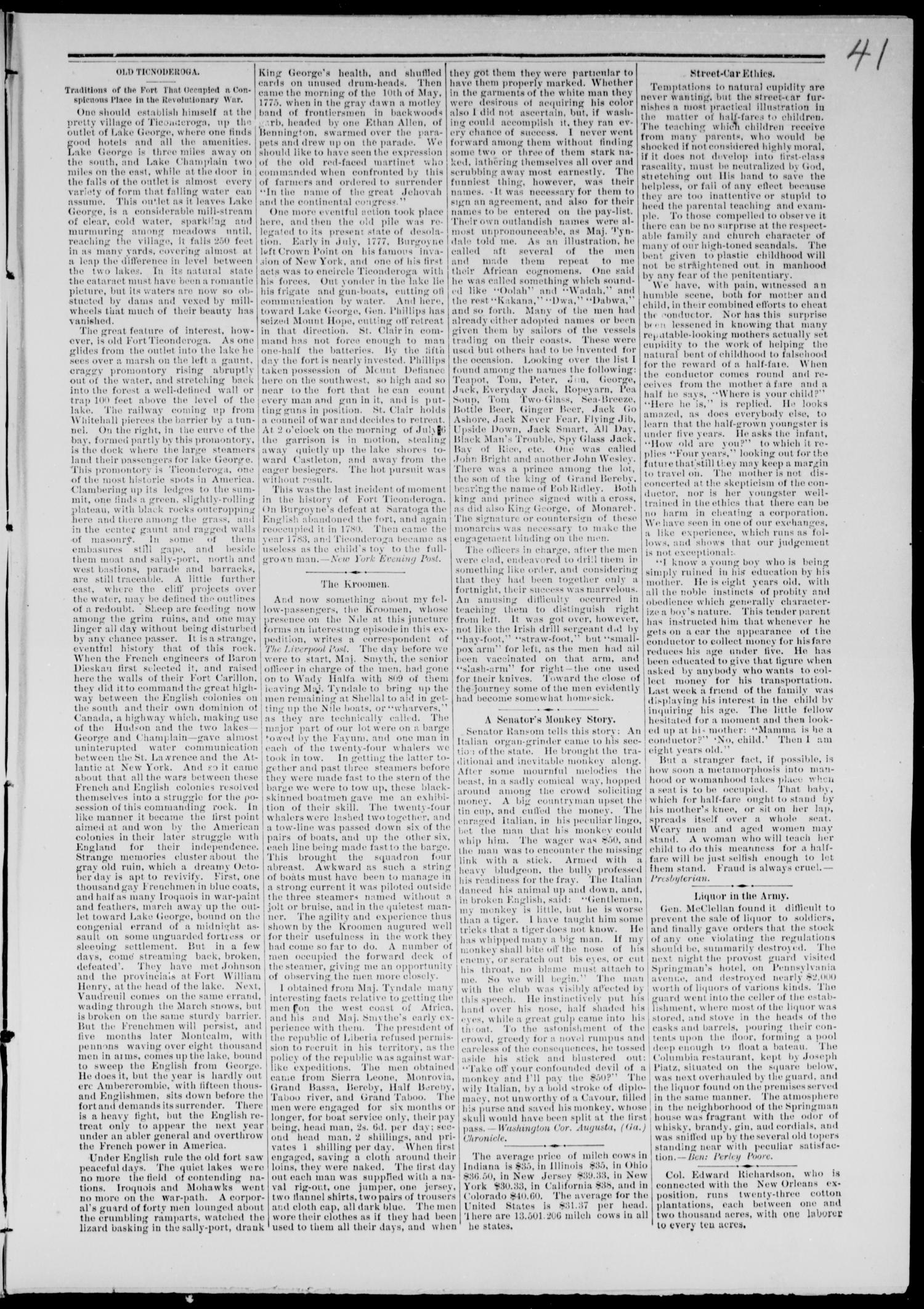 Cheyenne Transporter. (Darlington, Indian Terr.), Vol. 6, No. 9, Ed. 1, Sunday, February 15, 1885
                                                
                                                    [Sequence #]: 3 of 10
                                                