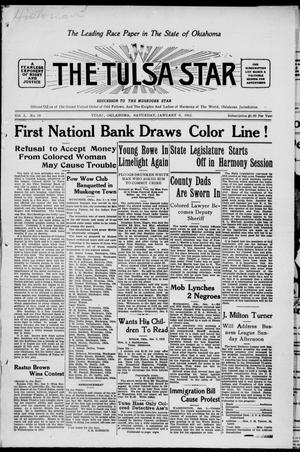 Primary view of object titled 'The Tulsa Star (Tulsa, Okla.), Vol. 3, No. 10, Ed. 1, Saturday, January 9, 1915'.